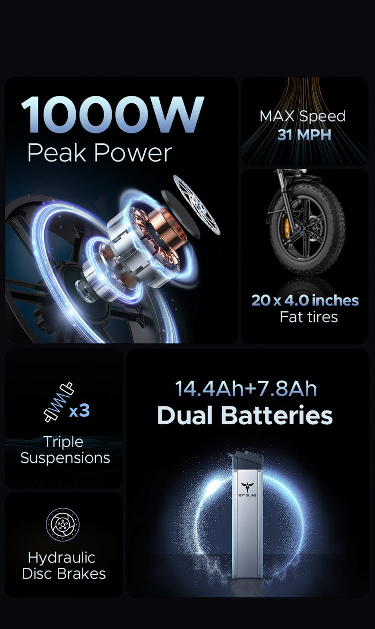 Rower Elektryczny Engwe X20 - obrazek 5
